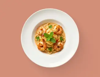 Паста с креветками