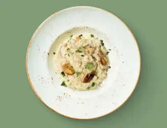 Ризотто с белыми грибами и трюфелем