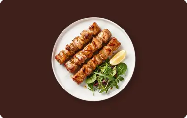 Шашлык из бедра индейки в маринаде сациви