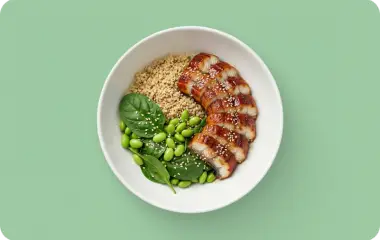 Боул с угрем и киноа