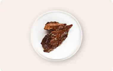 Голяшка из мраморной говядина в соусе спайси-барбекю