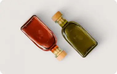 Зеленое и красное масло