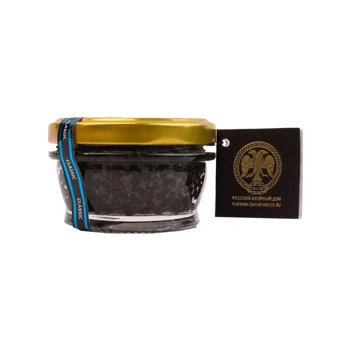Икра осетровых зернистая чёрная "Классик", 57 г