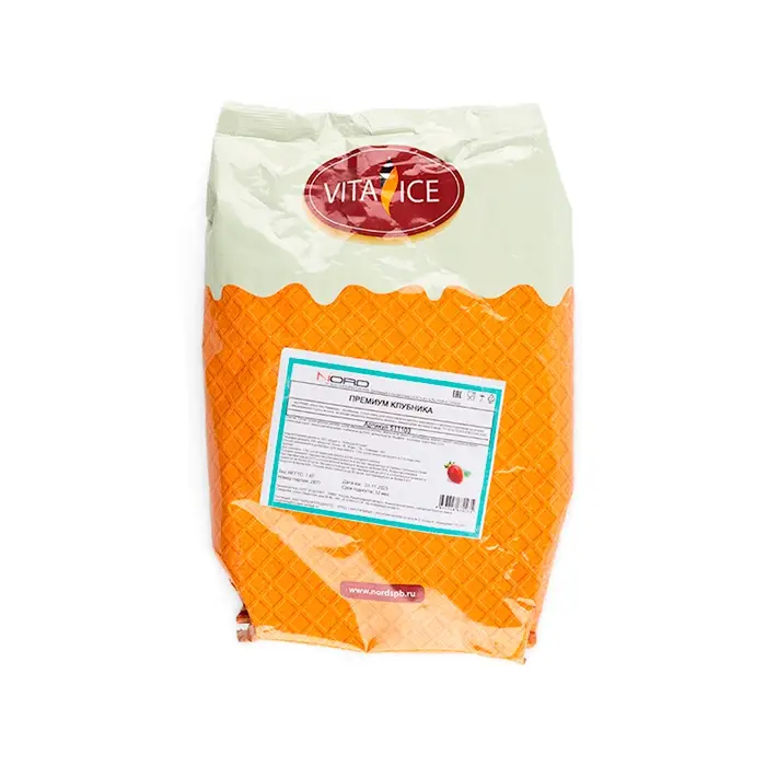 Смесь сухая Клубника для мягкого мороженого, коктейля, десертов «Вита Айс-Премиум», 1 кг
