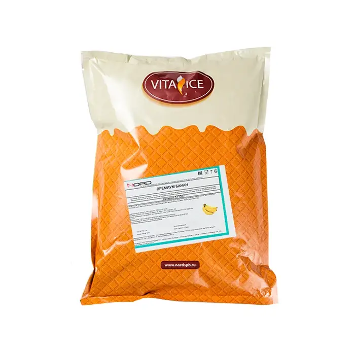 Смесь сухая Банан для мягкого мороженого, коктейля, десертов «Вита Айс-Премиум», 1 кг