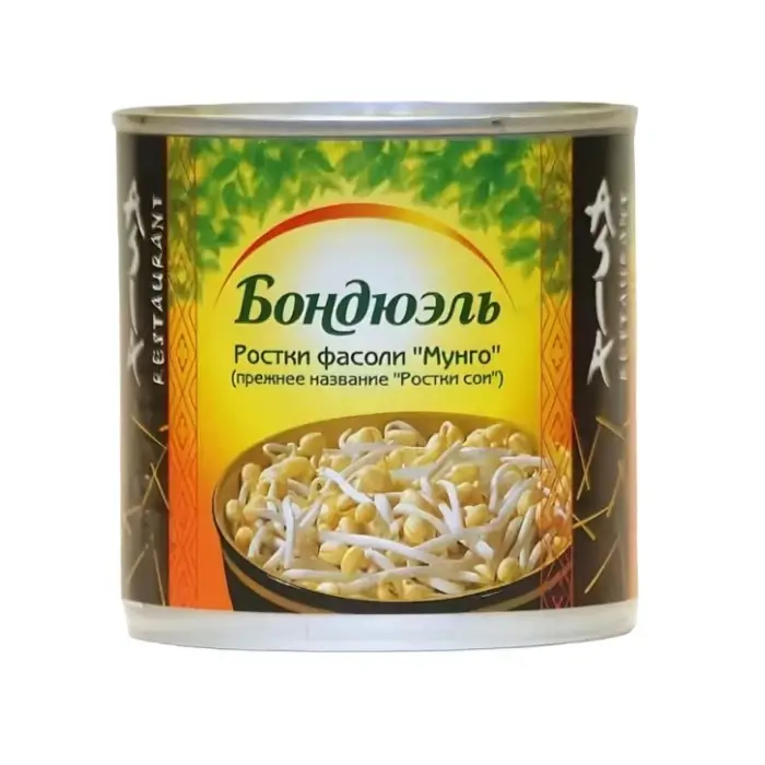 Ростки фасоли мунго консервированные «Бондюэль», 850 гр