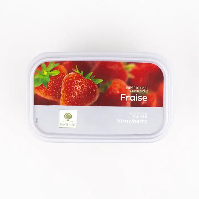 Пюре замороженное Клубника Ravifruit, 1 кг