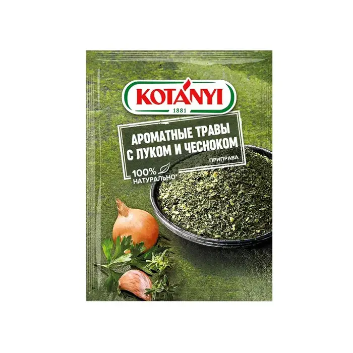 Приправа Ароматные травы с луком и чесноком "Kotanyi" 20 гр (Австрия)