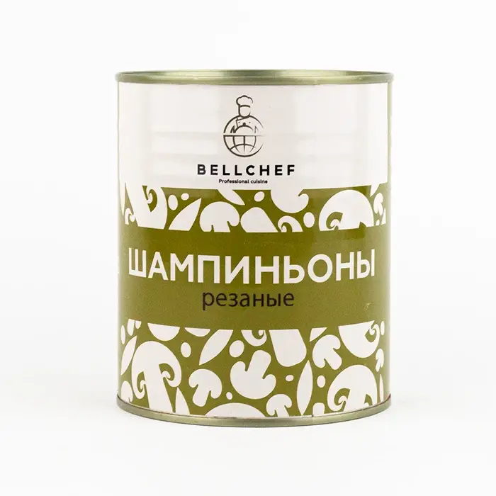 Шампиньоны резаные Bellсhef, 800 гр