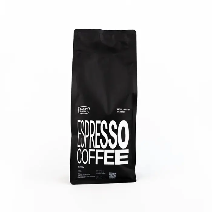 Кофе в зернах обжаренный эспрессо-смесь 100% Фрутти Тasty Coffee, 1 кг