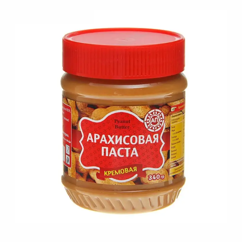 Арахисовая паста кремовая "Азбука Продуктов" 340 гр