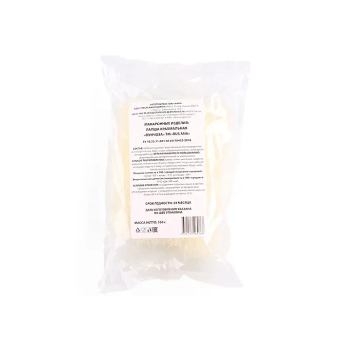 Лапша крахмальная Фунчоза Rus Asia, 500 г