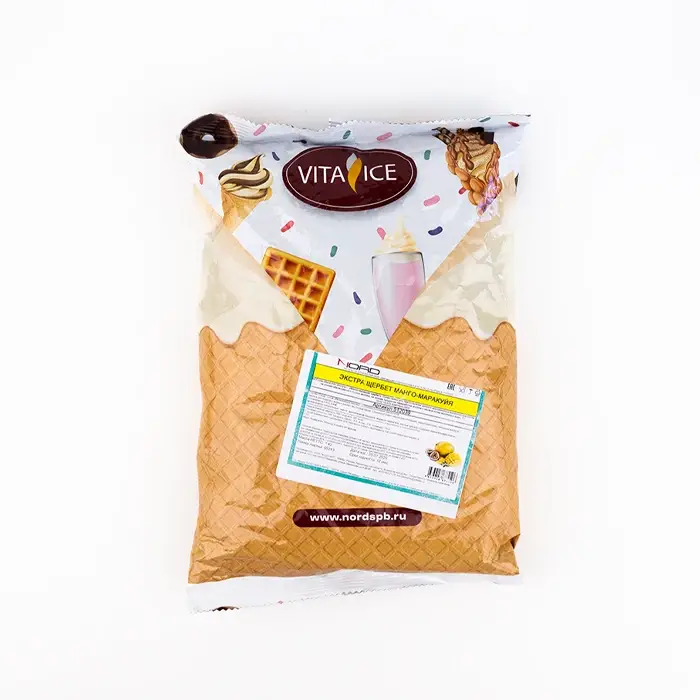 Смесь сухая для мягкого мороженого Манго-Маракуйя щербет Nd Prime Bachenmix, 1 кг
