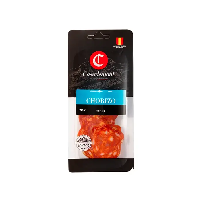 Колбаса сыровяленая Чоризо, нарезка Casademont, 70 г