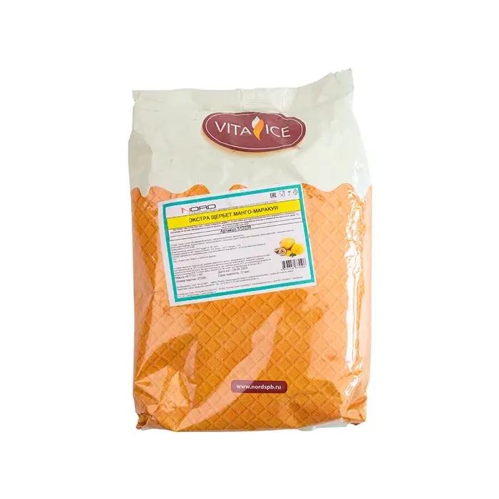 Смесь сухая для мягкого мороженого Манго-Маракуйя щербет Nd Prime Bachenmix, 1 кг