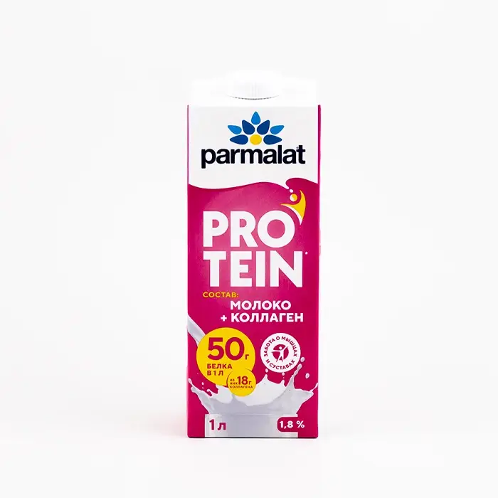 Молоко 1,8% безлактозное с коллагеном Parmalat Protein, 1 л