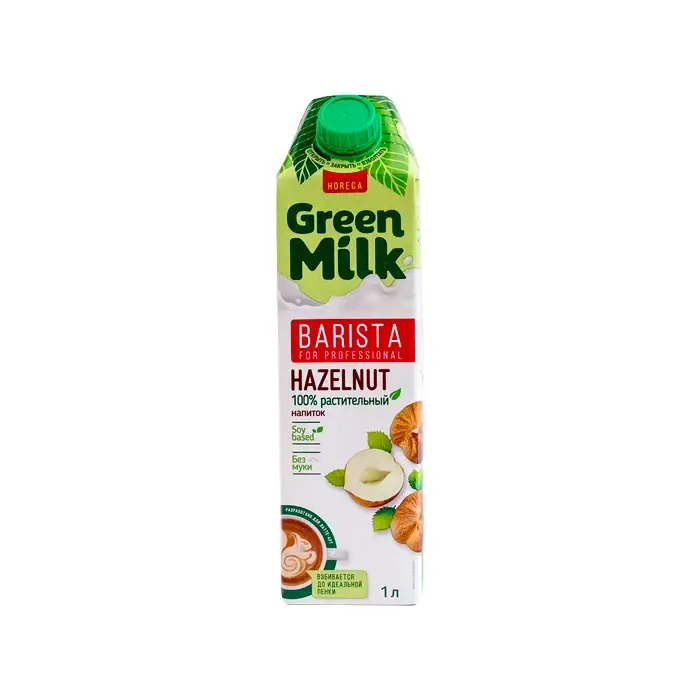 Напиток на соевой основе из фундука Green Milk Barista, 1 л