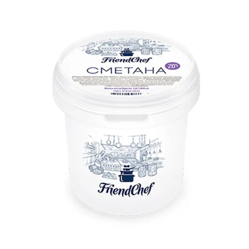 Сметана ГОСТ 20% FriendChef, 1 кг