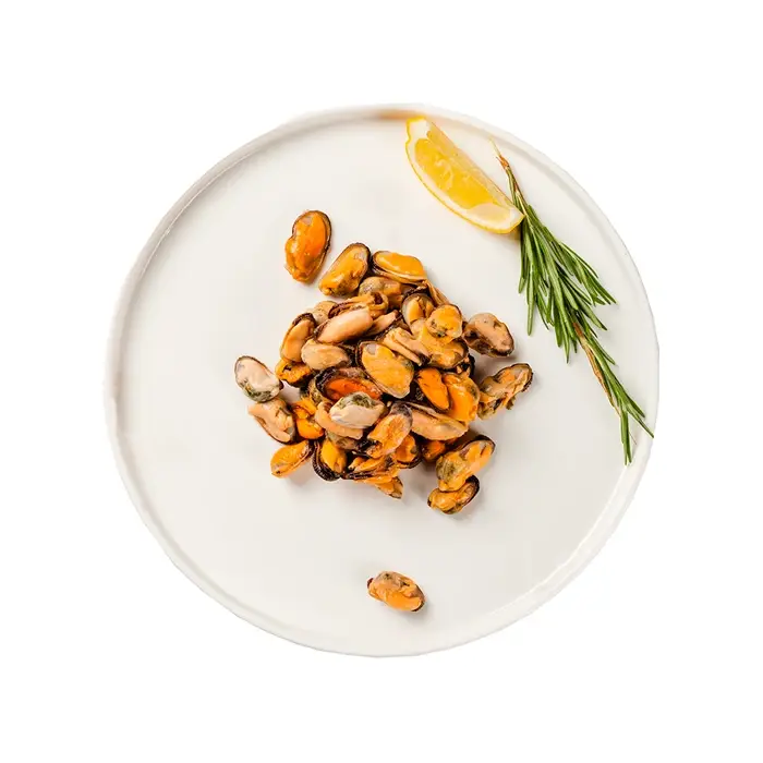 Мидии Zhoushan Rongda, мясо варено-мороженое 200/300, 1 кг