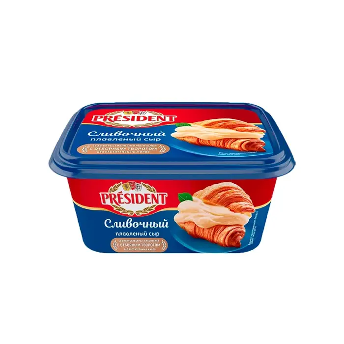 Сыр плавленый Сливочный 45% President, 400 г