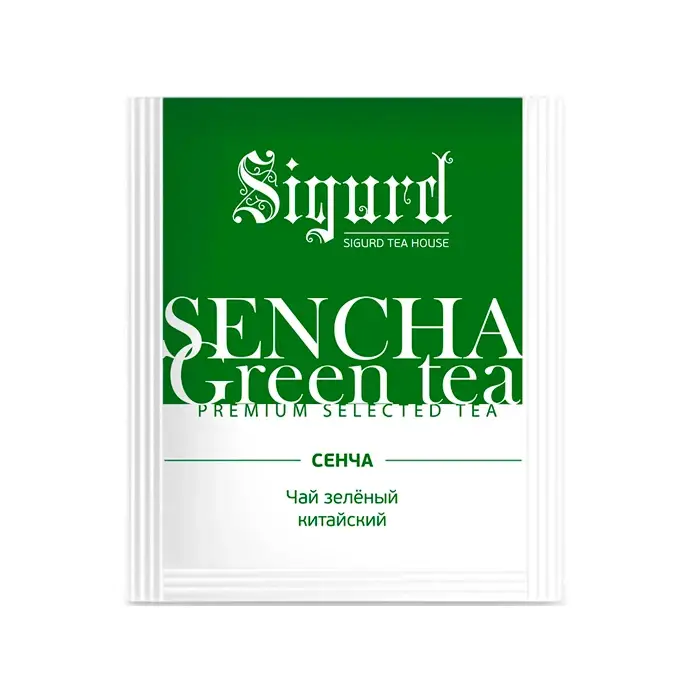 Чай зеленый Сенча Sencha "Sigurd", 150 пак по 2 г