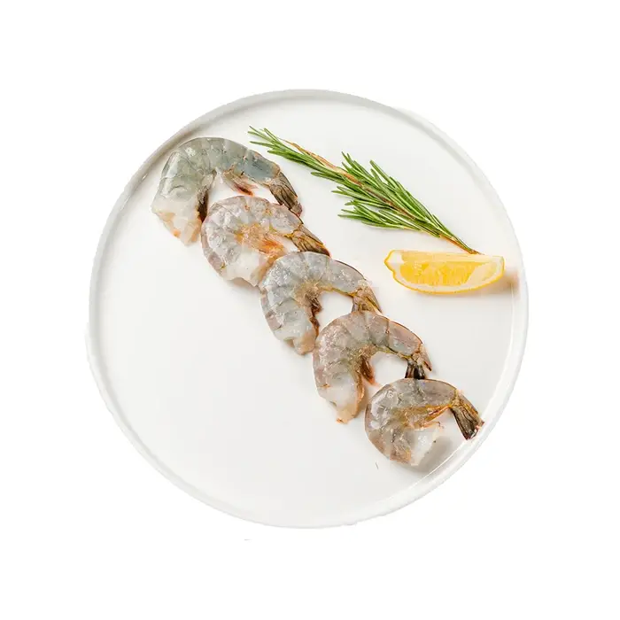 Креветки тигровые свежемороженые без головы 21/25, глазурь 7%, 1 кг