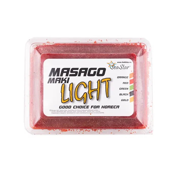 Икра мойвы красная, "Масаго Маки Лайт", 500 г