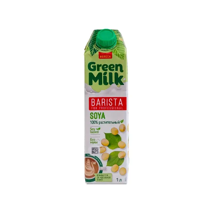 Напиток на соевой основе, обогащенный кальцием и витаминами, Green Milk Soya Professional, 1 л
