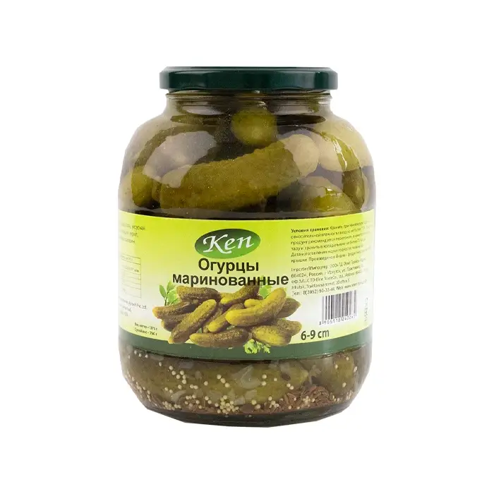 Огурцы маринованные 6-9 см "Ken", 1,415 л