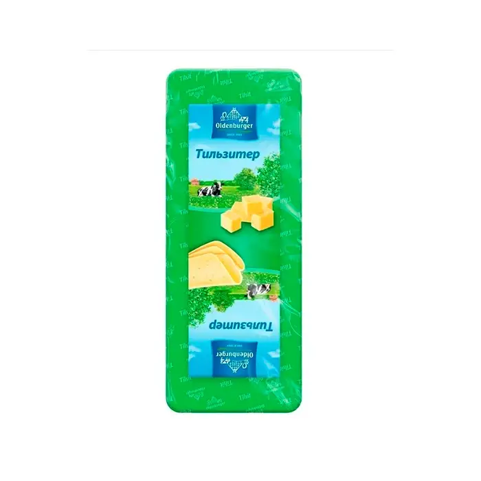 Сыр полутвердый Тильзитер 45% Oldenburger, брус, 3–3,2 кг