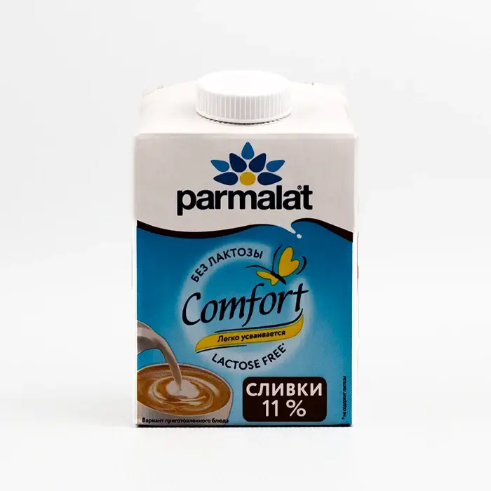 Сливки питьевые безлактозные 11% Parmalat, 500 мл
