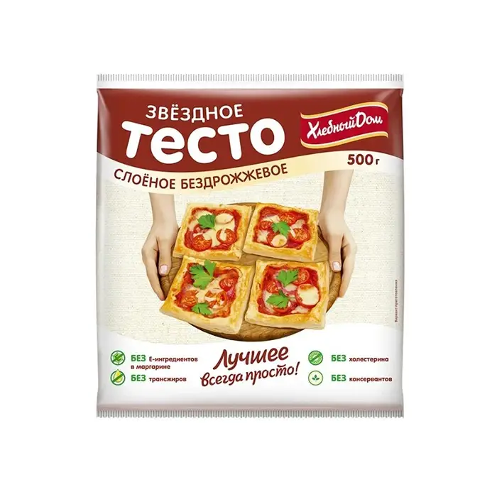 Тесто Звездное слоеное бездрожжевое «Фацер», 500 г