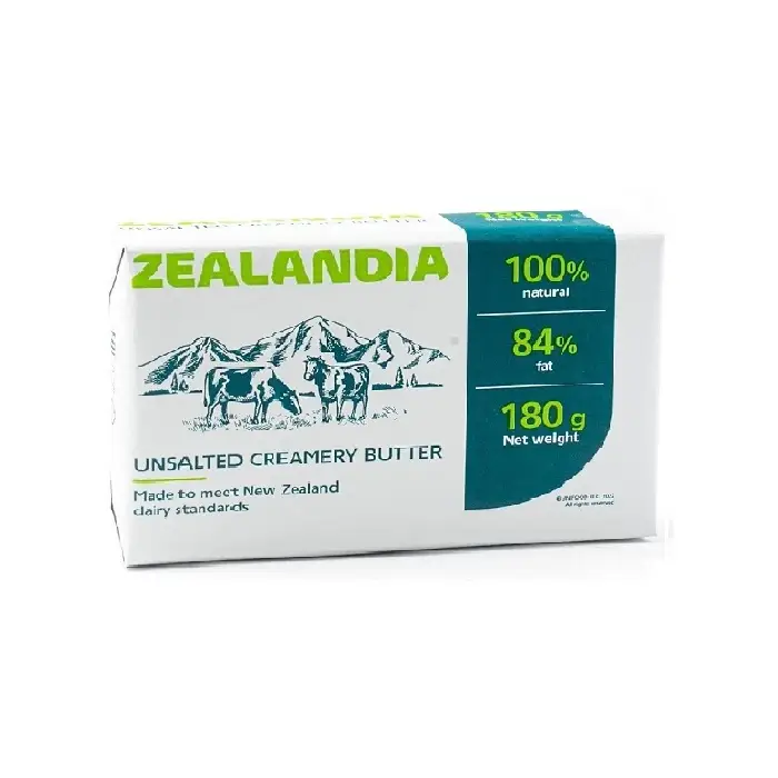 Масло сладко-сливочное несоленое 84% Zealandia 180 г