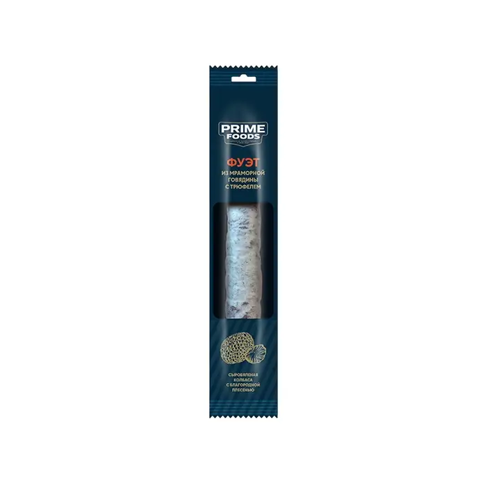 Колбаса сыровяленая Фуэт из мраморной говядины с трюфелем, PRIME FOODS, 110 г