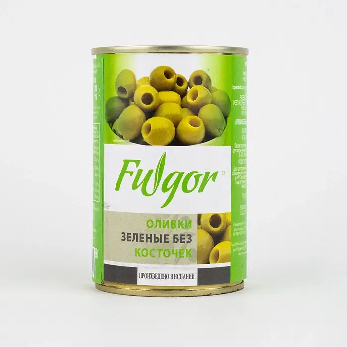 Оливки зеленые без косточки Fulgor, 300 г