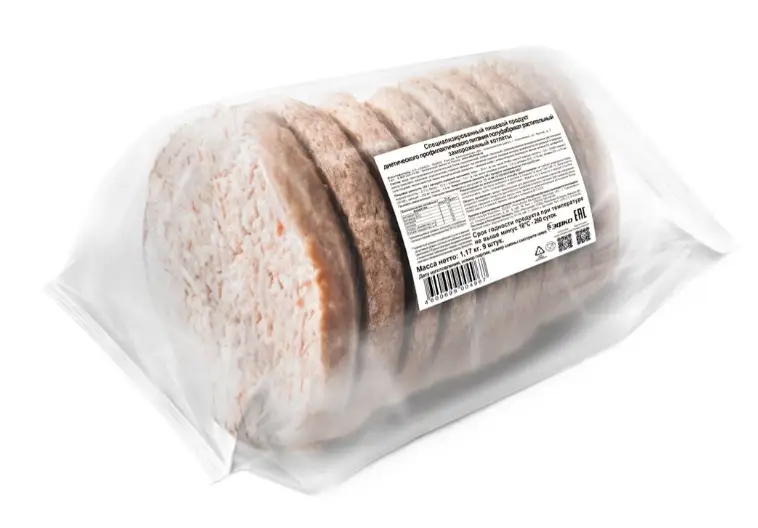 Котлеты растительные для бургера замороженные EFKO FOOD, 9 шт по 130 г