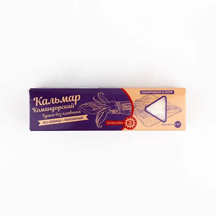 Филе кальмара свежемороженный «Командорский», 1 кг