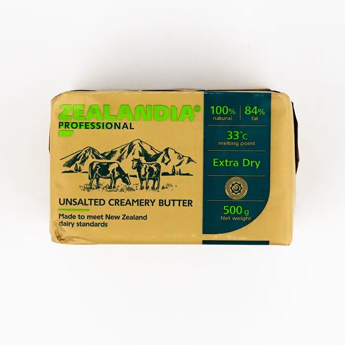 Масло сладко-сливочное несоленое 84% Zealandia, 500 г
