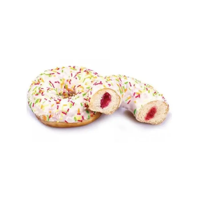 Донат Frutti с начинкой из малины и смородины Stokson, 12 штук по 70 г