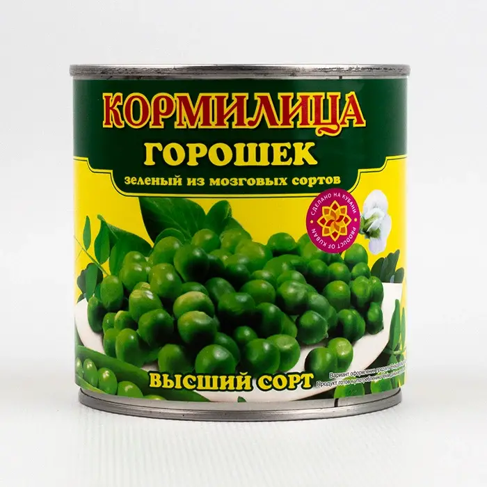 Горошек консервированный зеленый «Кормилица», 400 г