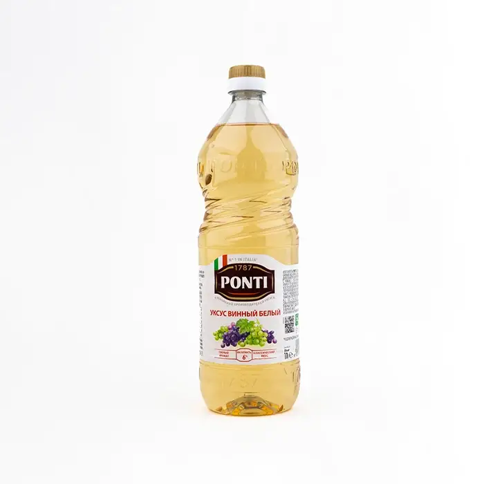 Уксус винный белый 6% Ponti, 1 л