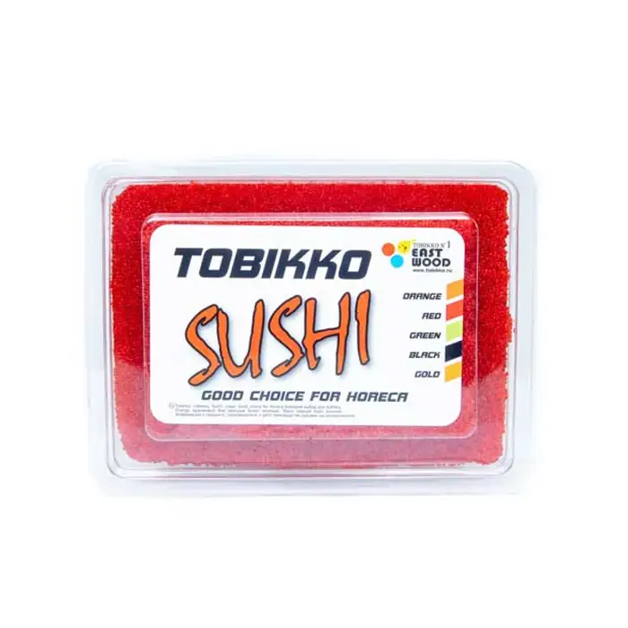 Икра летучей рыбы Тобико, красная 500 г