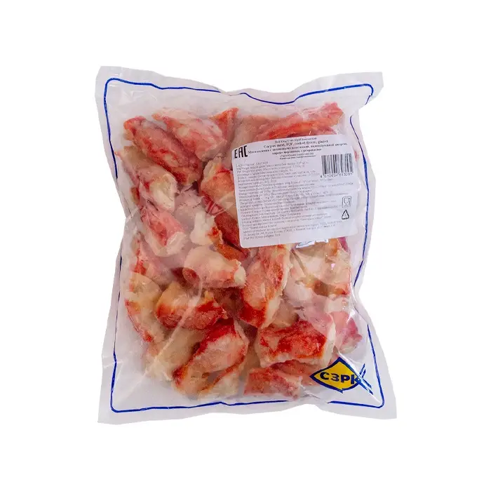 Мясо коленца Камчатского краба варено-мороженое, 1 кг