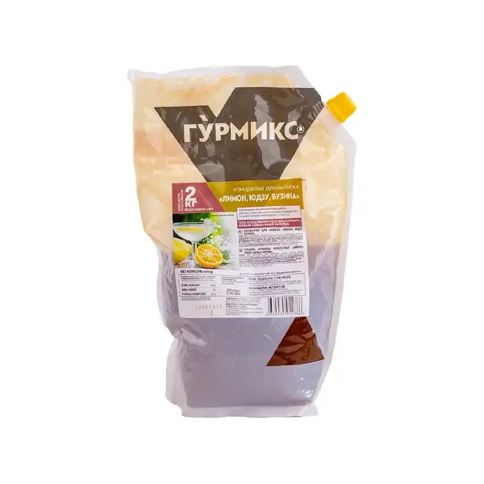 Концентрат для напитка Лимон - Юдзу - Бузина "Гурмикс", 2 кг