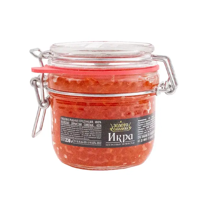 Икра кеты «Золото Сахалина», 230 г