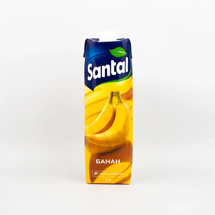 Нектар банановый для детского питания Santal, 1 л