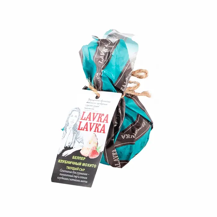 Сыр твердый Белпер клубничный мохито 45% LavkaLavka, 65 г