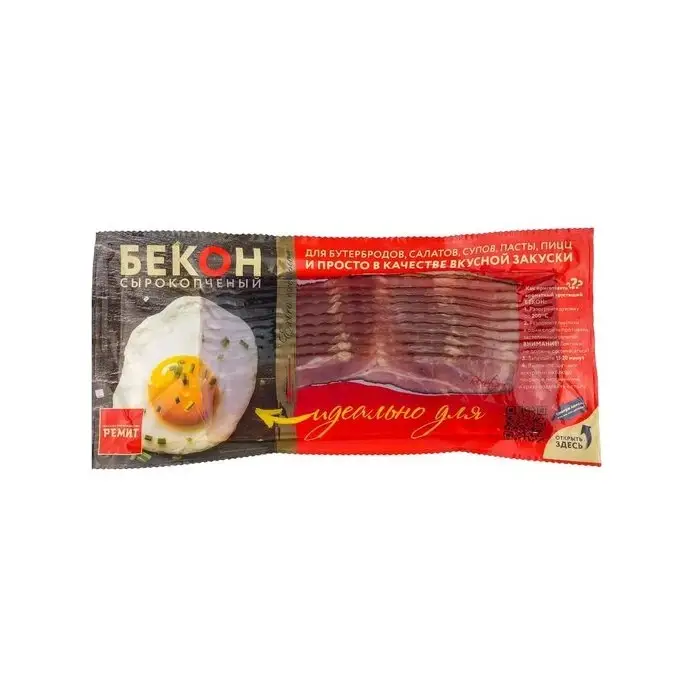 Бекон сырокопченый, нарезка, 200 г