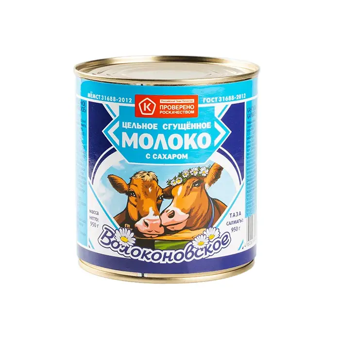 Молоко цельное сгущенное ГОСТ 8,5%, 950 г