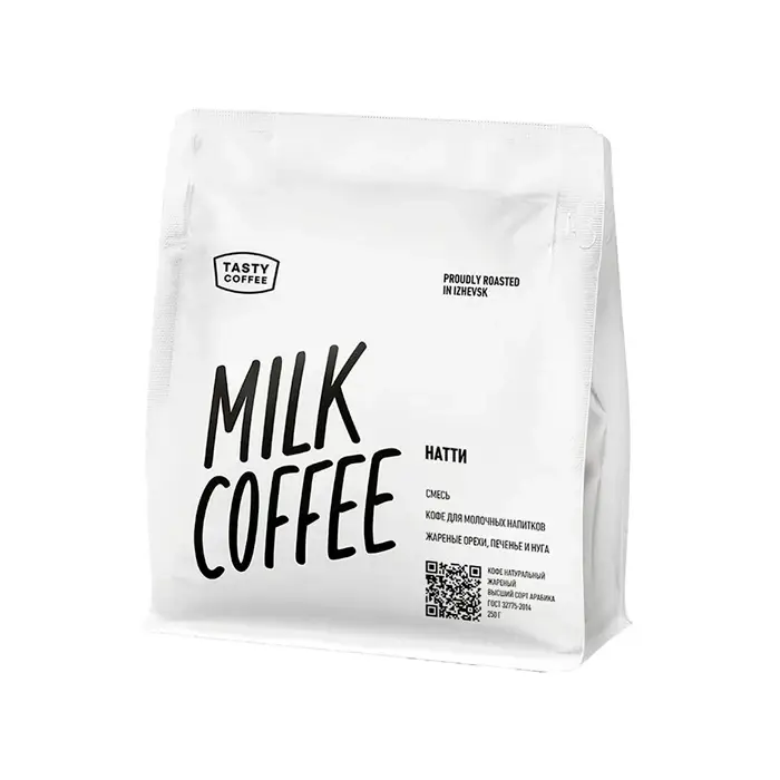 Кофе молотый, эспрессо-смесь 100% Натти Тasty Coffee, 250 гр